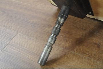 和製ビンテージ　美品　天童木工　シャビーな雰囲気が魅力的なシンプルなデスクチェア(キャスターチェア、椅子、イス、回転チェア、アームレスチェア)(R-080356)