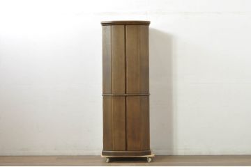 中古　未使用展示品　タモ材　落ち着いた色味とシンプルなデザインがお部屋に馴染みやすいモダン仏壇(床置き仏壇、家具調仏壇、祭壇、戸棚、収納棚)(定価約45万円)(R-080362)