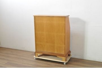 中古　横浜クラシック家具　ダニエル(Daniel)　アーリーアメリカン　A-304P　気品漂うライティングビューロー(簿記机、ワークデスク、在宅用、在宅ワーク用、サイドチェスト、引き出し)(定価約53万4千円)(R-080364)