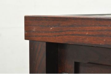 中古　美品　落ち着いた色合いが大人な雰囲気を醸し出す水屋箪笥サイドボード(食器棚、サイドキャビネット、収納棚、戸棚)(R-080371)