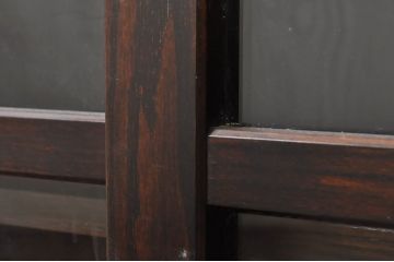 中古　美品　落ち着いた色合いが大人な雰囲気を醸し出す水屋箪笥サイドボード(食器棚、サイドキャビネット、収納棚、戸棚)(R-080371)