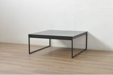 中古　北欧ブランド家具　希少な初期モデル　廃盤品　BoConcept(ボーコンセプト)　ルーゴ　スタイリッシュなデザインがかっこいいシンプルなローテーブル(センターテーブル、リビングテーブル)(R-080384)
