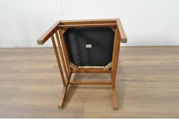 中古　美品　ウォールナット材　ロックストーン(ROCK STONE)　PM116 A&C　シンプルなデザインが取り入れやすいダイニングチェア4脚セット(サイドチェア、アームレスチェア、椅子、イス、バラ売り可能)(定価4脚で約32万円)(R-080388)