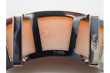 ピンク珊瑚(桃色)　Pt900(プラチナ)　気品を感じる帯留(白金、帯留め、着物道具、和装小物、アクセサリー)(R-080395)