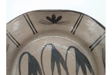 十三代 中里太郎右衛門　絵唐津　平向付　約14cm　4.6寸/黄唐津　割山椒向付　約12cm　4寸　落ち着いた味わい深い向付11客セット(花、深皿、深鉢、和皿、和食器、共箱付き、四寸六分、四寸)(R-080398)