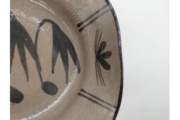 十三代 中里太郎右衛門　絵唐津　平向付　約14cm　4.6寸/黄唐津　割山椒向付　約12cm　4寸　落ち着いた味わい深い向付11客セット(花、深皿、深鉢、和皿、和食器、共箱付き、四寸六分、四寸)(R-080398)