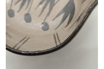 十三代 中里太郎右衛門　絵唐津　平向付　約14cm　4.6寸/黄唐津　割山椒向付　約12cm　4寸　落ち着いた味わい深い向付11客セット(花、深皿、深鉢、和皿、和食器、共箱付き、四寸六分、四寸)(R-080398)