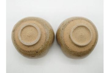 十三代 中里太郎右衛門　絵唐津　平向付　約14cm　4.6寸/黄唐津　割山椒向付　約12cm　4寸　落ち着いた味わい深い向付11客セット(花、深皿、深鉢、和皿、和食器、共箱付き、四寸六分、四寸)(R-080398)