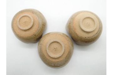 十三代 中里太郎右衛門　絵唐津　平向付　約14cm　4.6寸/黄唐津　割山椒向付　約12cm　4寸　落ち着いた味わい深い向付11客セット(花、深皿、深鉢、和皿、和食器、共箱付き、四寸六分、四寸)(R-080398)