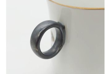 戦前　オールド香蘭社　有田焼　色絵　金彩　落ち着いた佇まいのカップ&ソーサー6客セット(カラスウリ?、植物、C&S、碗皿、洋食器、裏印)(R-080402)
