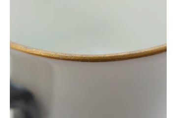 戦前　オールド香蘭社　有田焼　色絵　金彩　落ち着いた佇まいのカップ&ソーサー6客セット(カラスウリ?、植物、C&S、碗皿、洋食器、裏印)(R-080402)