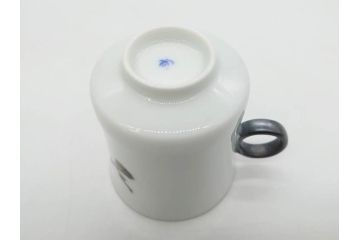 戦前　オールド香蘭社　有田焼　色絵　金彩　落ち着いた佇まいのカップ&ソーサー6客セット(カラスウリ?、植物、C&S、碗皿、洋食器、裏印)(R-080402)