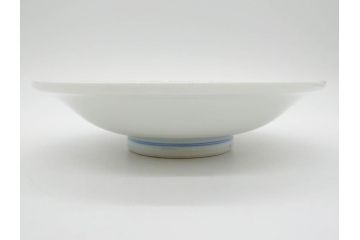 戦前　オールド香蘭社　有田焼　染錦　万年青　(大)約25cm　8寸/(小)約14cm　4.5寸　お料理を引き立ててくれる大皿&小皿5枚セット(おもと、オモト、植物、和皿、和食器、裏印、八寸、四寸五分)(R-080403)
