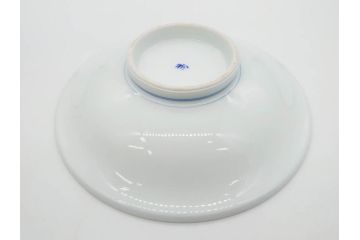 戦前　オールド香蘭社　有田焼　染錦　万年青　(大)約25cm　8寸/(小)約14cm　4.5寸　お料理を引き立ててくれる大皿&小皿5枚セット(おもと、オモト、植物、和皿、和食器、裏印、八寸、四寸五分)(R-080403)