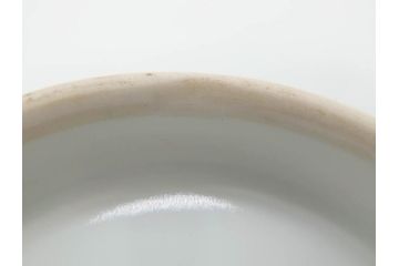 戦前　オールド香蘭社　有田焼　染錦　万年青　(大)約25cm　8寸/(小)約14cm　4.5寸　お料理を引き立ててくれる大皿&小皿5枚セット(おもと、オモト、植物、和皿、和食器、裏印、八寸、四寸五分)(R-080403)