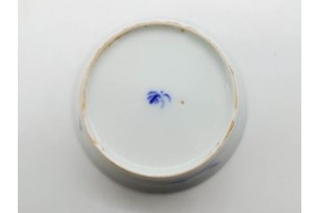 戦前　オールド香蘭社　有田焼　染付　色絵　金彩　(豆皿)約7cm　2.3寸/(花形皿)約10cm　3.2寸/(小皿)約11cm　3.4寸　(中皿)約14cm　4.6寸　様々なお料理が映える香蘭社の皿14点セット(ススキ、竹、桐、花、醤油皿、銘々皿、なます皿、深皿、変形皿、和皿、和食器、裏印、二寸三分、三寸二分、三寸四分、四寸六分)(R-080404)