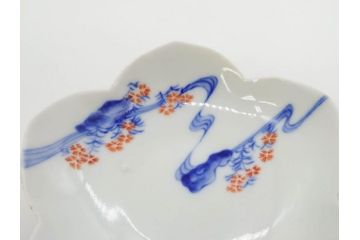 戦前　オールド香蘭社　有田焼　染付　色絵　金彩　(豆皿)約7cm　2.3寸/(花形皿)約10cm　3.2寸/(小皿)約11cm　3.4寸　(中皿)約14cm　4.6寸　様々なお料理が映える香蘭社の皿14点セット(ススキ、竹、桐、花、醤油皿、銘々皿、なます皿、深皿、変形皿、和皿、和食器、裏印、二寸三分、三寸二分、三寸四分、四寸六分)(R-080404)