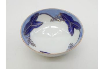 戦前　オールド香蘭社　有田焼　染付　色絵　金彩　(豆皿)約7cm　2.3寸/(花形皿)約10cm　3.2寸/(小皿)約11cm　3.4寸　(中皿)約14cm　4.6寸　様々なお料理が映える香蘭社の皿14点セット(ススキ、竹、桐、花、醤油皿、銘々皿、なます皿、深皿、変形皿、和皿、和食器、裏印、二寸三分、三寸二分、三寸四分、四寸六分)(R-080404)