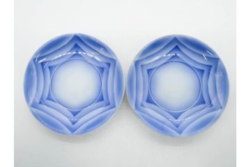 戦前　オールド香蘭社　有田焼　染付　色絵　金彩　(豆皿)約7cm　2.3寸/(花形皿)約10cm　3.2寸/(小皿)約11cm　3.4寸　(中皿)約14cm　4.6寸　様々なお料理が映える香蘭社の皿14点セット(ススキ、竹、桐、花、醤油皿、銘々皿、なます皿、深皿、変形皿、和皿、和食器、裏印、二寸三分、三寸二分、三寸四分、四寸六分)(R-080404)