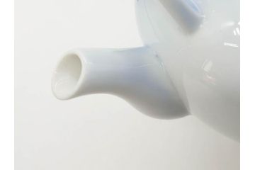戦前　オールド香蘭社　有田焼　染付　金彩　松　落ち着いた佇まいの急須(松の実、水注、水差、水指、茶器、茶道具、煎茶道具、和食器、裏印)(R-080411)