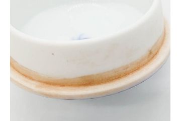 戦前　オールド香蘭社　有田焼　染付　金彩　松　落ち着いた佇まいの急須(松の実、水注、水差、水指、茶器、茶道具、煎茶道具、和食器、裏印)(R-080411)