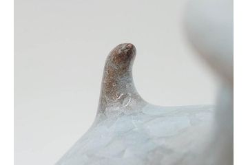 高麗陶房　宮岡英夫　高さ 約26cm　思わず見惚れる美しい佇まいの氷華紋四角壷(壺、花器、花入、花生、裏印、共布付き、共箱付き)(R-080412)