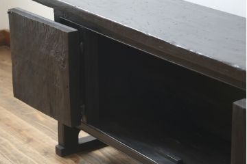 アンティーク家具　李朝家具　アジアンテイストの空間づくりにおすすめなローボード(収納棚、戸棚、テレビ台、テレビボード、リビングボード、花台、飾り台、ベンチ)(R-080415)