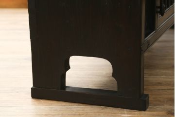 アンティーク家具　李朝家具　アジアンテイストの空間づくりにおすすめなローボード(収納棚、戸棚、テレビ台、テレビボード、リビングボード、花台、飾り台、ベンチ)(R-080415)