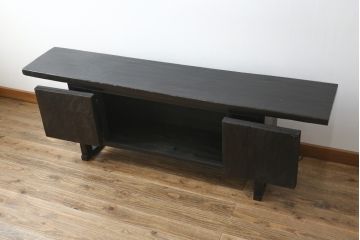 アンティーク家具　李朝家具　アジアンテイストの空間づくりにおすすめなローボード(収納棚、戸棚、テレビ台、テレビボード、リビングボード、花台、飾り台、ベンチ)(R-080415)