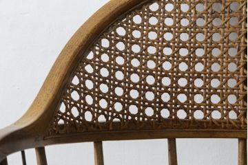 アメリカビンテージ　アメリカモデル　DREXEL HERITAGE(ドレクセルヘリテイジ)　エレガントで格調高い雰囲気漂うデスクチェア(回転チェア、回転椅子、アームチェア、イス、椅子、ヴィンテージ)(R-080416)