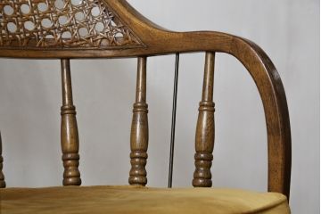 アメリカビンテージ　アメリカモデル　DREXEL HERITAGE(ドレクセルヘリテイジ)　エレガントで格調高い雰囲気漂うデスクチェア(回転チェア、回転椅子、アームチェア、イス、椅子、ヴィンテージ)(R-080416)
