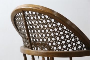 アメリカビンテージ　アメリカモデル　DREXEL HERITAGE(ドレクセルヘリテイジ)　エレガントで格調高い雰囲気漂うデスクチェア(回転チェア、回転椅子、アームチェア、イス、椅子、ヴィンテージ)(R-080416)