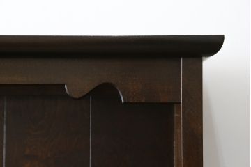 中古　美品　特注希少モデル!!　松本民芸家具　魅せる収納にもぴったりのおしゃれな大型飾り棚(食器棚、カップボード、陳列棚、収納棚、本棚、書棚、ブックシェルフ)(R-080418)