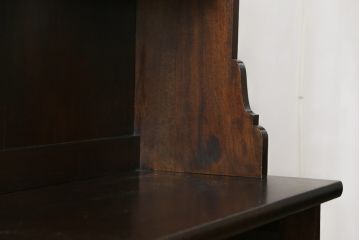 中古　美品　特注希少モデル!!　松本民芸家具　魅せる収納にもぴったりのおしゃれな大型飾り棚(食器棚、カップボード、陳列棚、収納棚、本棚、書棚、ブックシェルフ)(R-080418)