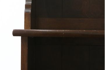 中古　美品　特注希少モデル!!　松本民芸家具　魅せる収納にもぴったりのおしゃれな大型飾り棚(食器棚、カップボード、陳列棚、収納棚、本棚、書棚、ブックシェルフ)(R-080418)