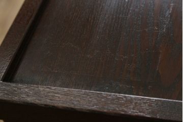 中古　美品!!　国産職人手造り　タモ材　桐(キリ)材　風雅　和洋どちらの空間にも馴染みやすい上質な作りの水屋箪笥サイドボード(収納棚、戸棚、サイドキャビネット、食器棚)(R-080419)