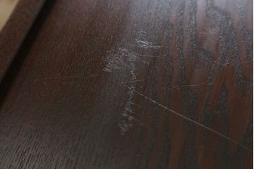 中古　美品!!　国産職人手造り　タモ材　桐(キリ)材　風雅　和洋どちらの空間にも馴染みやすい上質な作りの水屋箪笥サイドボード(収納棚、戸棚、サイドキャビネット、食器棚)(R-080419)