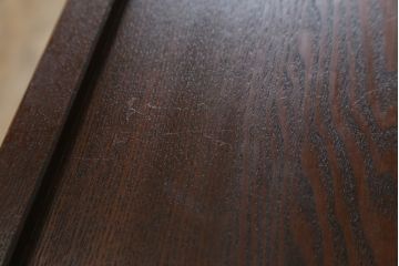 中古　美品!!　国産職人手造り　タモ材　桐(キリ)材　風雅　和洋どちらの空間にも馴染みやすい上質な作りの水屋箪笥サイドボード(収納棚、戸棚、サイドキャビネット、食器棚)(R-080419)