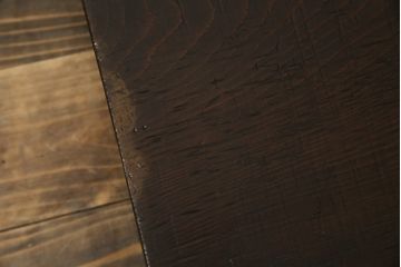 和製アンティーク　極厚の一枚板!　和の空間を引き立てるディスプレイ台にもぴったりな古い木の裁ち板(ローボード、ローテーブル、作業台、TVボード、TV台、テレビボード、テレビ台、花台、飾り台、陳列台)(R-080421)