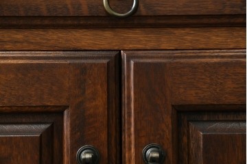 中古　美品　えぞ民芸家具製作所　インテリアえぞ(EZO)　ナラ材　グレースシリーズ　クラシカルで落ち着いた雰囲気が魅力的なライティングビューロー85　定価約236000円相当　(R-080422)