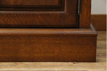 中古　美品　えぞ民芸家具製作所　インテリアえぞ(EZO)　ナラ材　グレースシリーズ　クラシカルで落ち着いた雰囲気が魅力的なライティングビューロー85　定価約236000円相当　(R-080422)