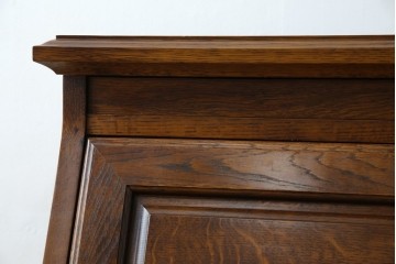 中古　美品　えぞ民芸家具製作所　インテリアえぞ(EZO)　ナラ材　グレースシリーズ　クラシカルで落ち着いた雰囲気が魅力的なライティングビューロー85　定価約236000円相当　(R-080422)