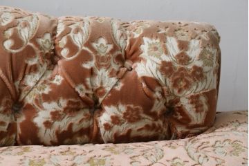 中古　美品　maruni(マルニ木工)　優雅な佇まいが魅力的な2Pソファ(2人掛けソファ、3P、二人掛け、三人掛け、シェーズロング、カウチソファ、長椅子、長イス)(定価約30万円)(R-080423)