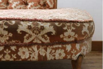 中古　美品　maruni(マルニ木工)　優雅な佇まいが魅力的な2Pソファ(2人掛けソファ、3P、二人掛け、三人掛け、シェーズロング、カウチソファ、長椅子、長イス)(定価約30万円)(R-080423)