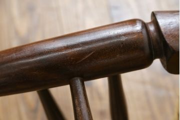 和製ビンテージ　松本民芸家具　ラダーバックがお洒落なラッシチェア(ダイニングチェア、椅子、イス、ヴィンテージ)(R-080427)