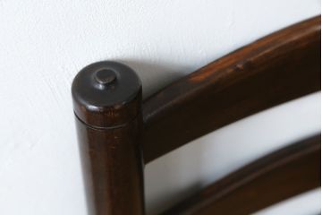 和製ビンテージ　松本民芸家具　ラダーバックがお洒落なラッシチェア2脚セット(ダイニングチェア、椅子、イス、ヴィンテージ、バラ売り可能)(R-080428)
