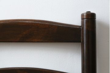 和製ビンテージ　松本民芸家具　ラダーバックがお洒落なラッシチェア2脚セット(ダイニングチェア、椅子、イス、ヴィンテージ、バラ売り可能)(R-080428)
