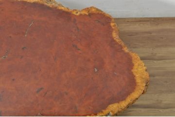 和製ビンテージ　花梨(カリン)材　貴重な鳥眼杢の木肌が魅力的な座卓(センターテーブル、ローテーブル、ヴィンテージ)(R-080433)