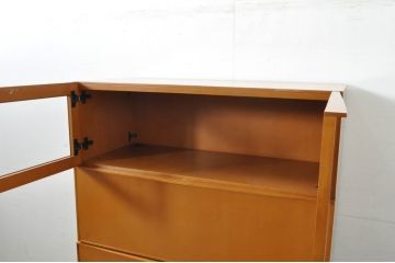 中古　美品　arflex(アルフレックス)　COMPOSER(コンポーザー)　シンプルで洗練されたデザインが魅力的なキャビネット(収納棚、戸棚、サイドボード)(定価約30万円)(R-080434)