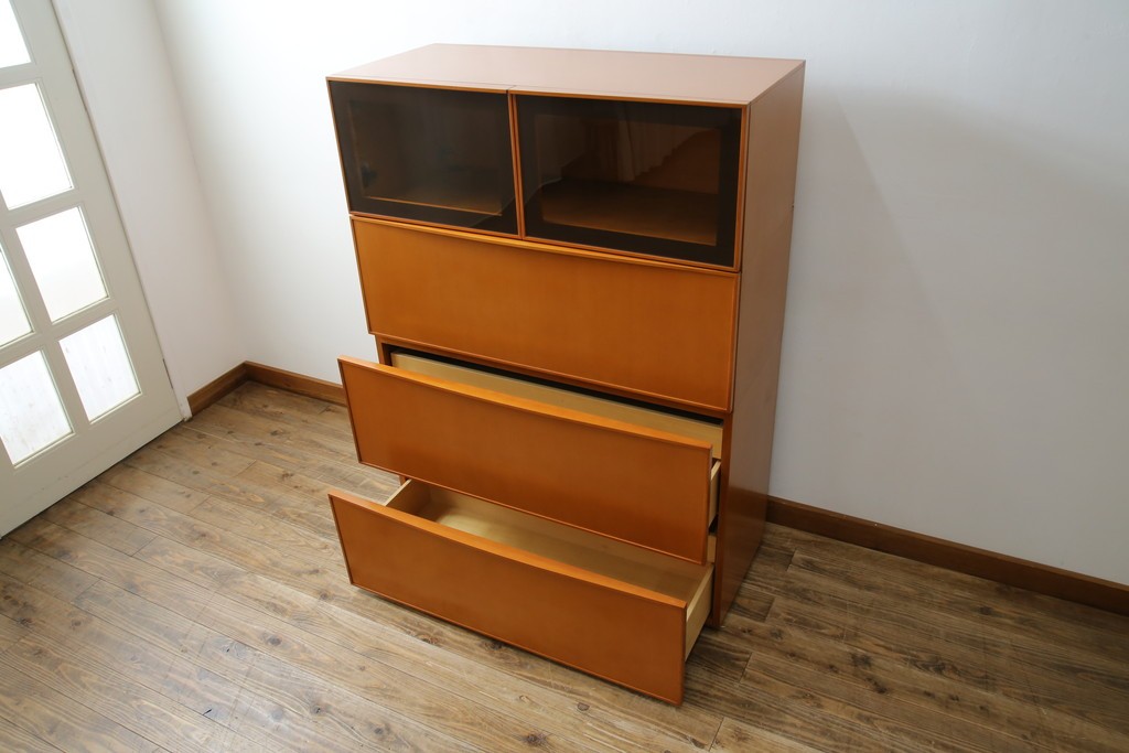 中古　美品　arflex(アルフレックス)　COMPOSER(コンポーザー)　シンプルで洗練されたデザインが魅力的なキャビネット　定価約30万円　(R-080434)